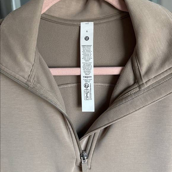Lululemon Athletica Beige Quarter-Zip Hoodie - Picture 5 of 6